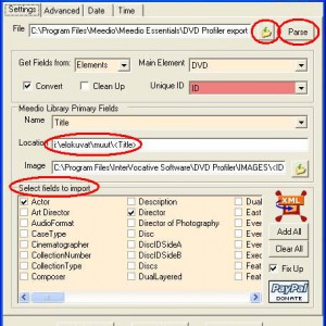 XML2mee_-_Import_DVD_Profiler_01b
