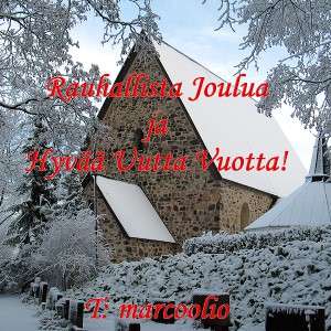 Rauhallista Joulua ja Hyvää Uutta Vuotta!