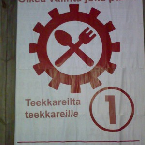 Mainontaa kunnallivaalien 2008 jälkeen Otaniemessä